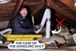 A bathroom fan duct that vents into your attic instead of outside can quietly damage your home.
