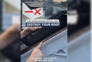 Drip Edge missing from perimeter