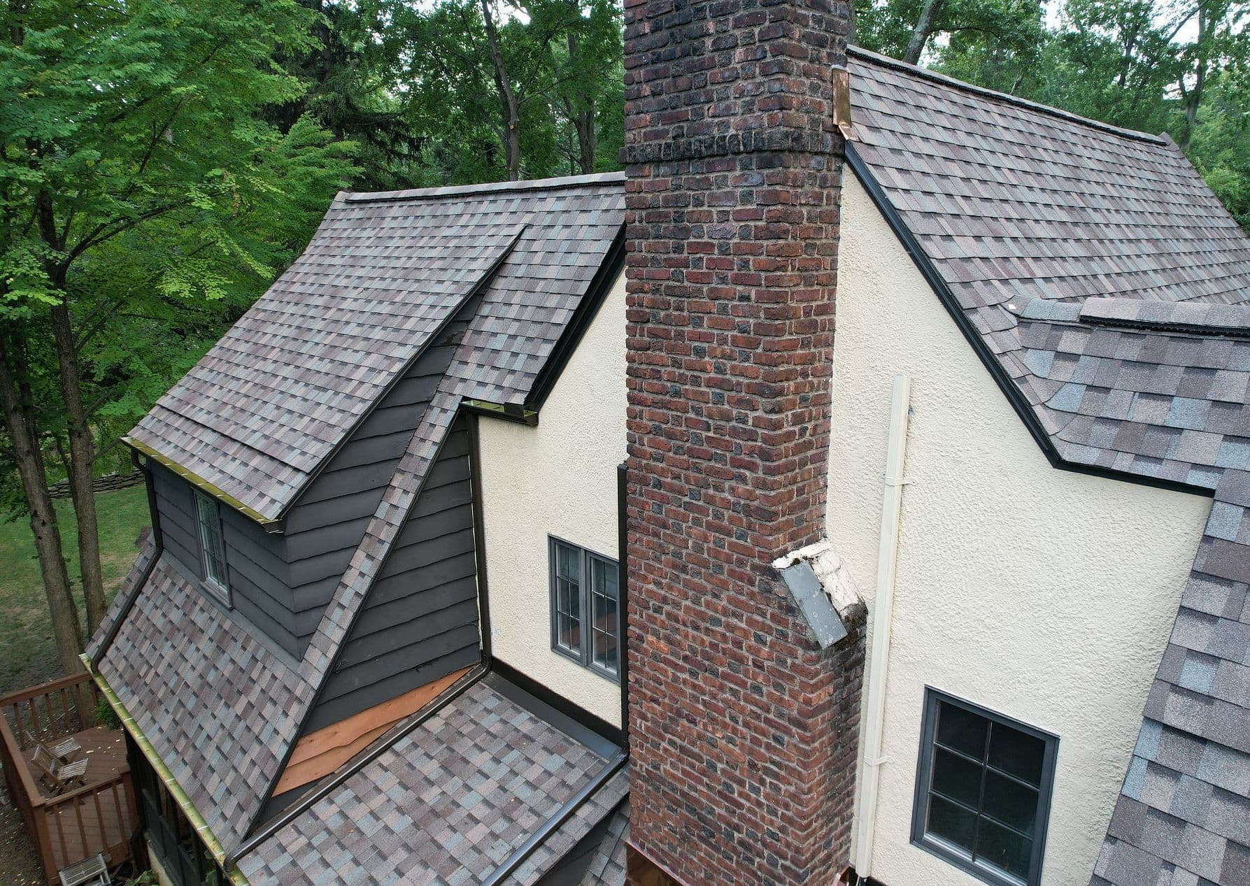 home with chimney