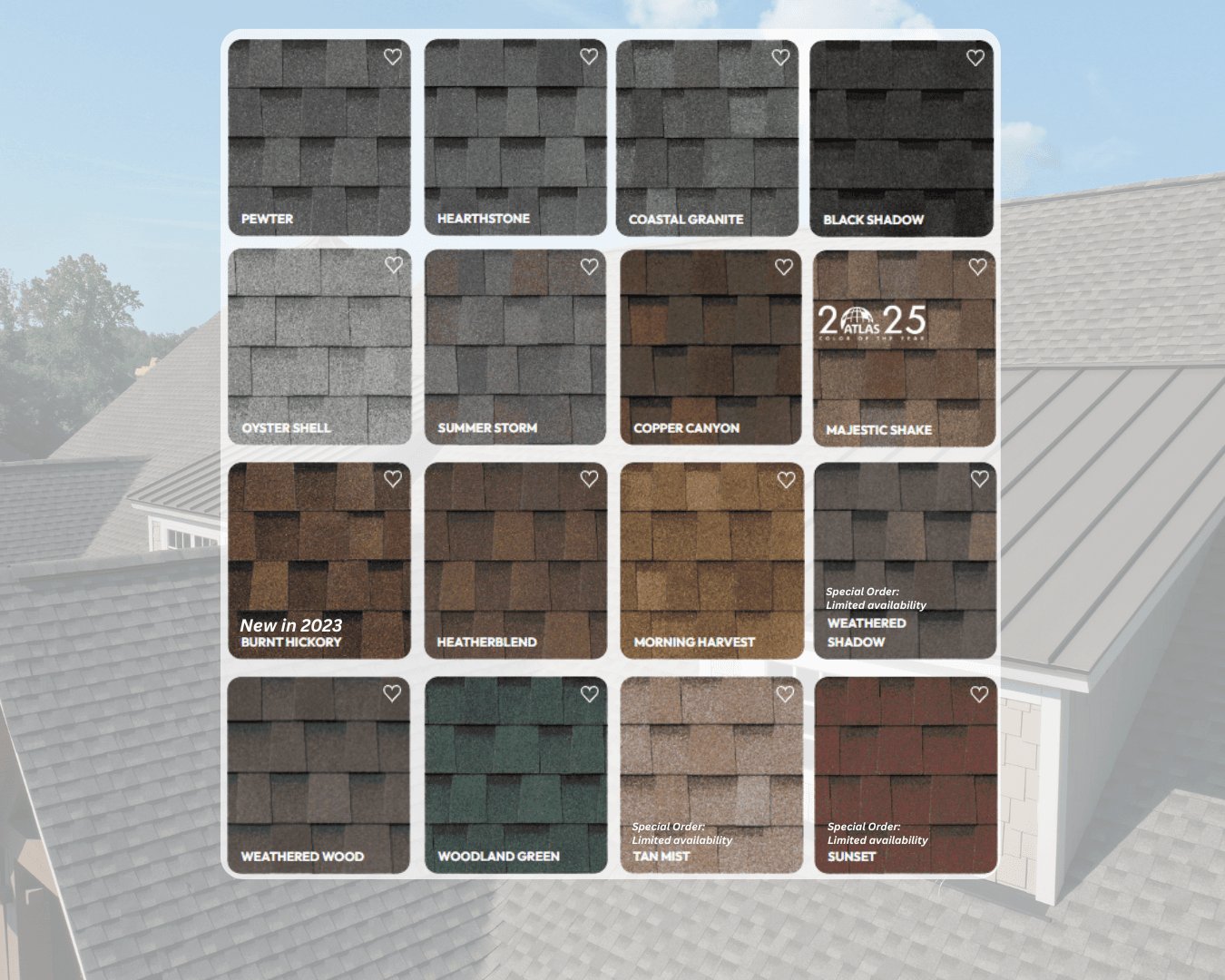Atlas Shingle Colors for 2026