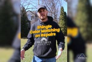 Mattsson Roofing shingle repair color match