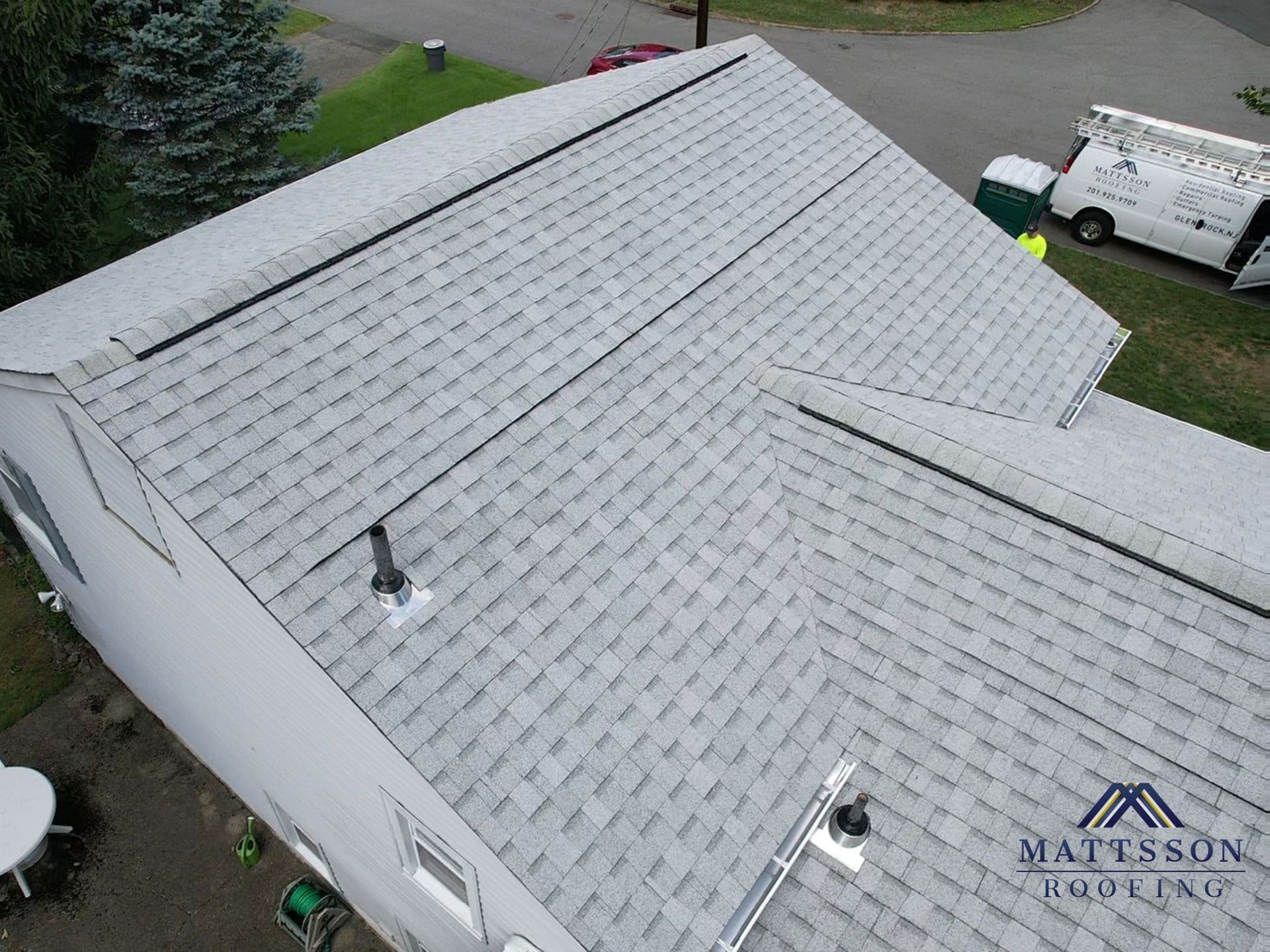 light gray roof